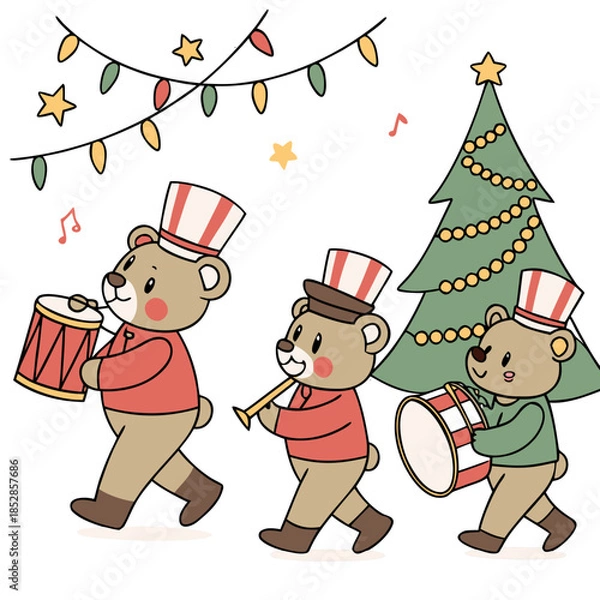 Obraz santa claus with gifts