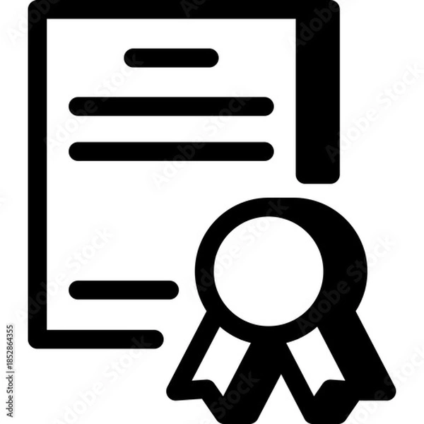 Obraz Prize Certificate Icon