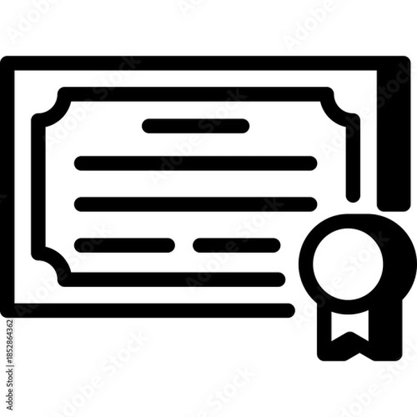 Obraz Prize Certificate Icon