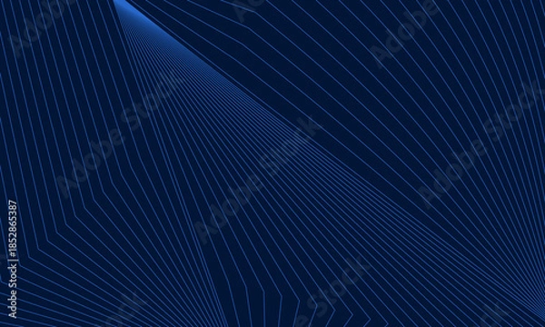 Obraz blue background metal pattern line style