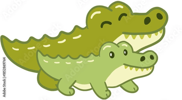 Obraz cartoon crocodile cartoon