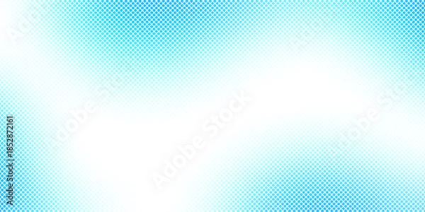 Obraz Transparent soft blue halftone dot pattern