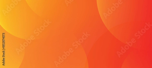 Fototapeta Minimal geometric background. Orange elements with fluid gradient. Dynamic shapes composition. Eps 10 vector