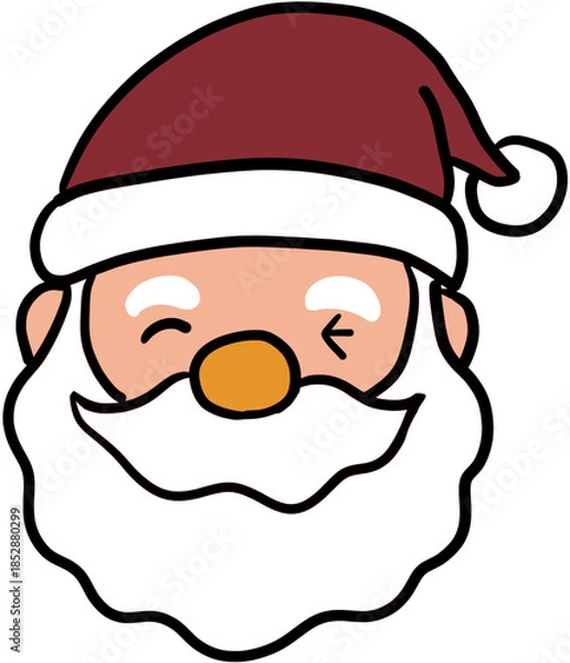 Obraz cartoon santa claus