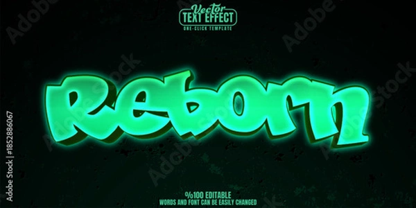 Obraz Street editable text effect, customizable tag and wall 3d font style