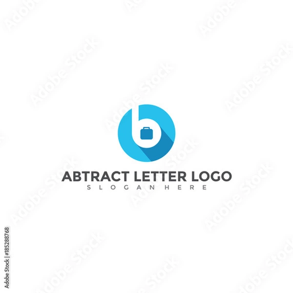 Fototapeta Abstract Letter B and bag Logo Design. Vector Illustrator Eps. 10