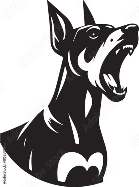 Obraz Dobermann Dog Vector	