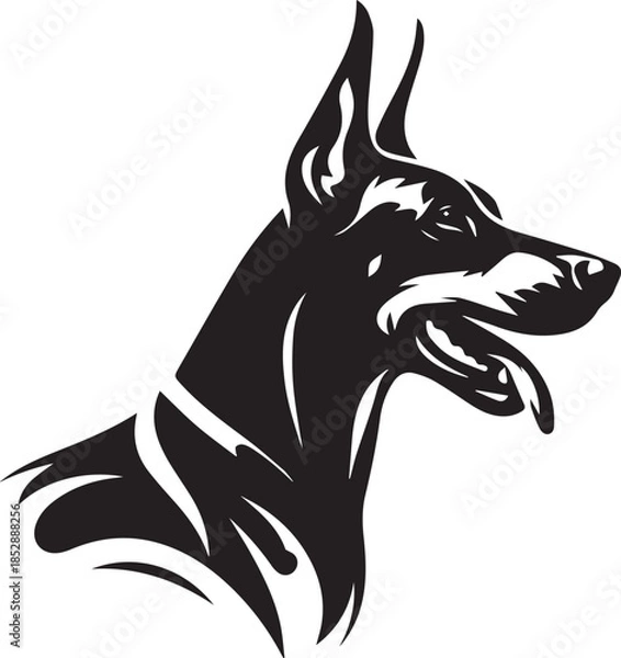 Obraz Dobermann Dog Vector	