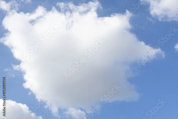 Obraz White Cloudy On Blue Sky