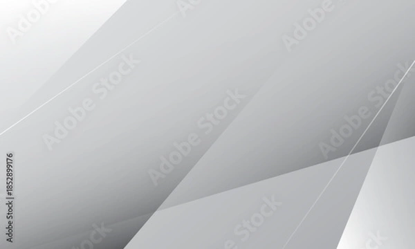 Obraz Abstract white geometric background. Vector illustration