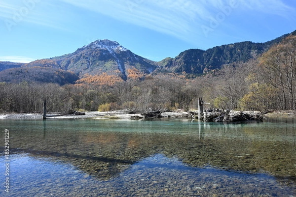 Obraz 秋の上高地　大正池