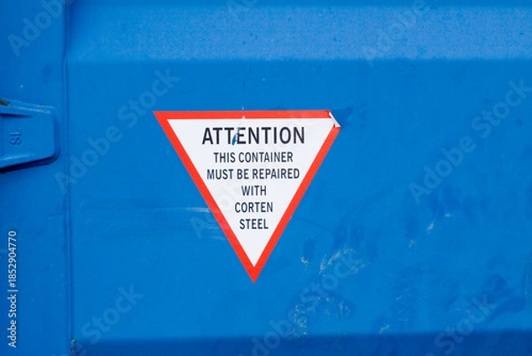 Fototapeta Aufschrift Container