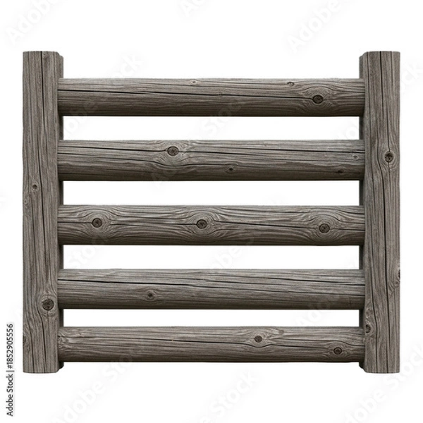 Obraz "Rustic Wooden Fence Panel"