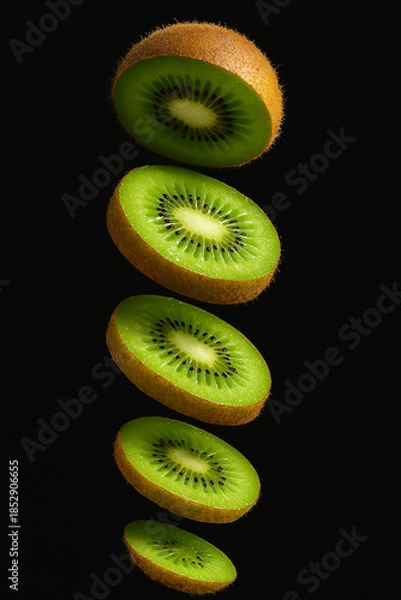 Obraz kiwi on black background 