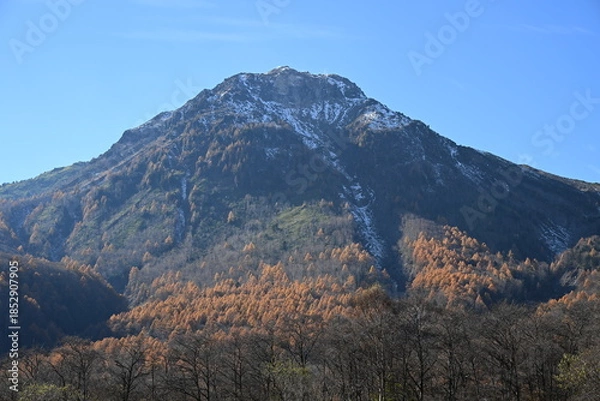 Obraz 秋の上高地　焼岳