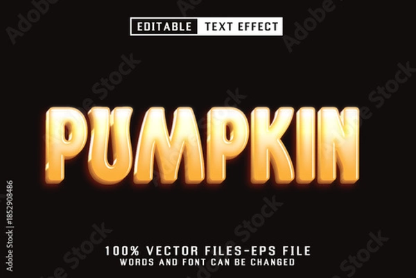 Obraz Pumpkin Editable Text Effect