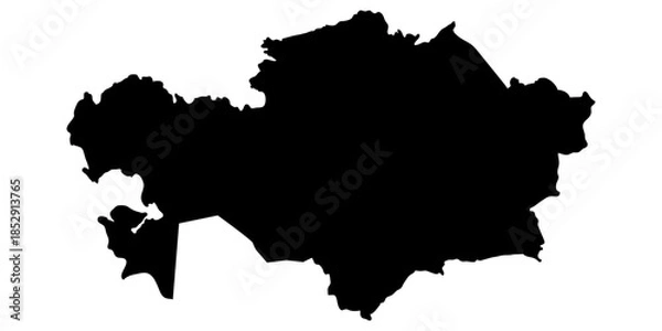 Obraz Kazakhstan country map silhouette graphic