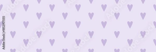 Obraz Adoring Valentine Hearts seamless pattern, Web banner