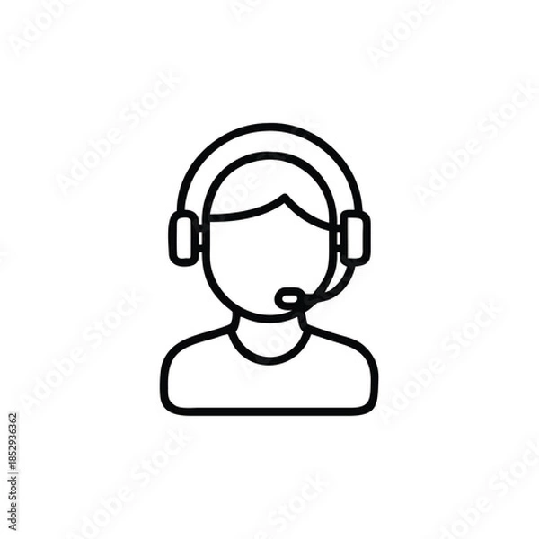 Fototapeta support phone operator