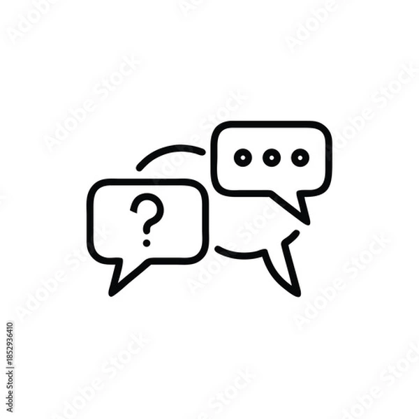 Obraz cartoon speech bubbles