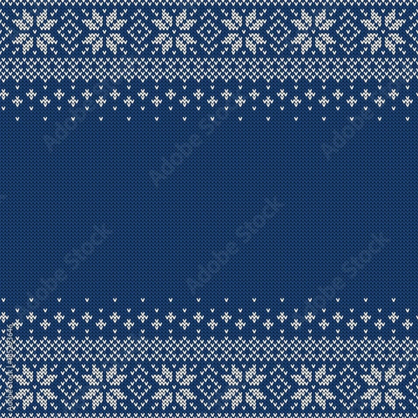 Obraz Knitted seamless background with copyspace.