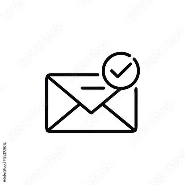 Fototapeta envelope with email symbol