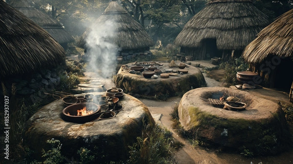 Obraz 縄文時代の家