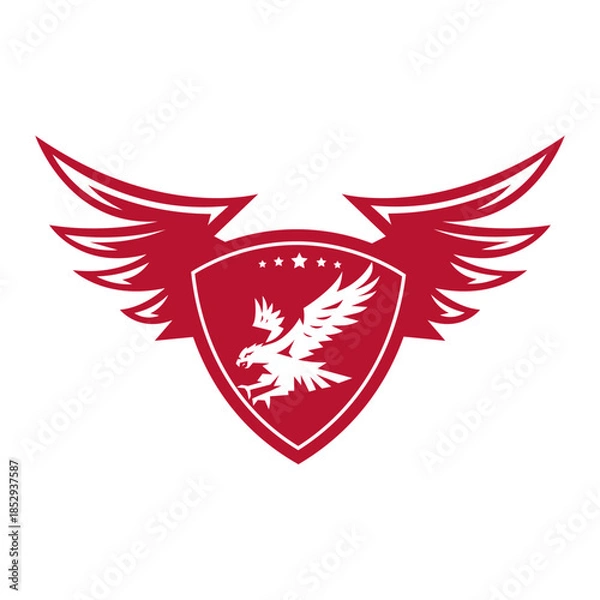 Obraz eagle flying sport logo