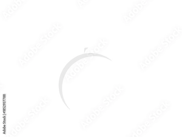 Obraz A glowing orb floats gently within a white circular frame.