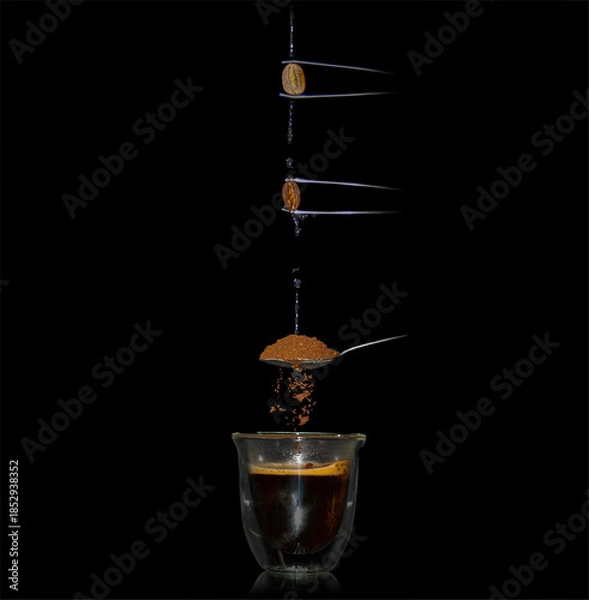 Obraz The process of making coffee