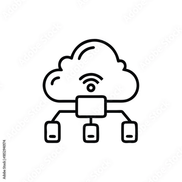 Obraz cloud computing concept illustration