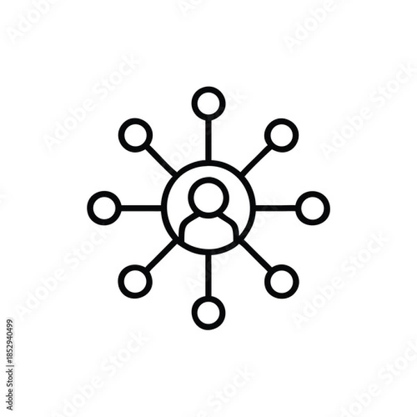 Fototapeta abstract molecule structure