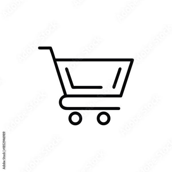 Obraz shopping cart button