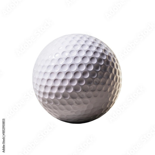 Obraz Golf Ball on Gray Background with Shadows 