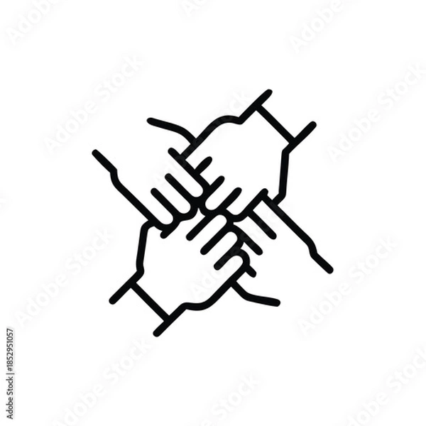 Obraz hand holding a hand