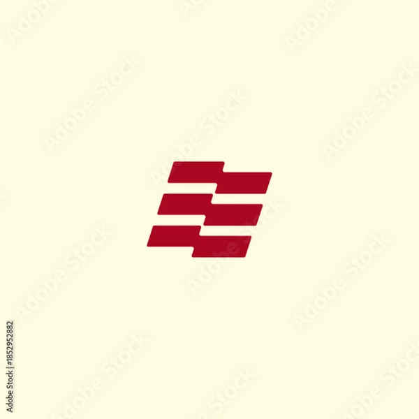 Obraz Flag stripe logo icon flat vector design