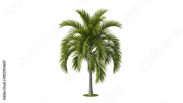 Obraz Palm tree isolated on transparent background
