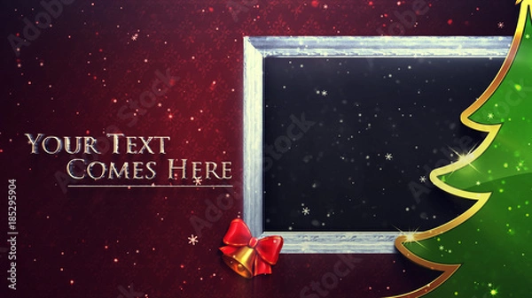 Obraz Glittery Holiday Frame Scene Overlay