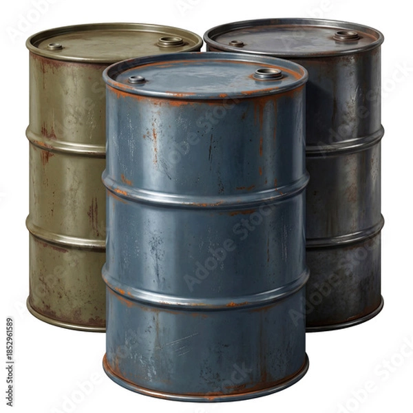 Obraz Rusty Metal Barrels Collection