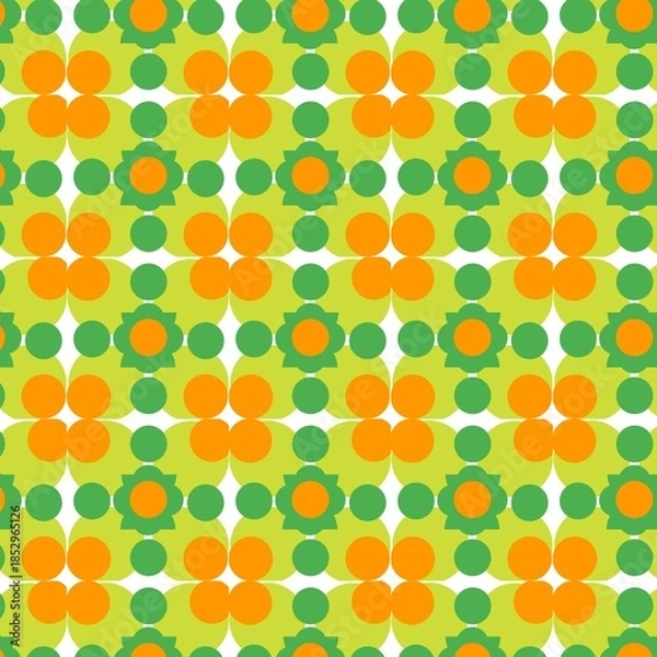 Fototapeta seamless pattern with flowers