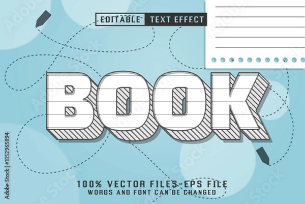 Obraz Book Editable Text Effect