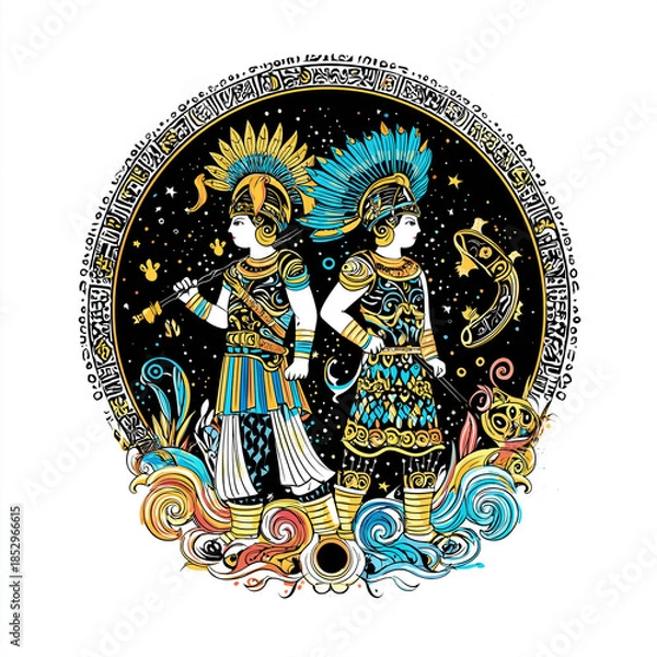 Obraz 双子座。星占い。星座。神話