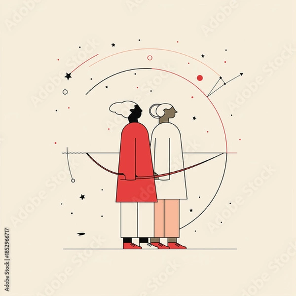 Obraz 双子座。星占い。星座。神話