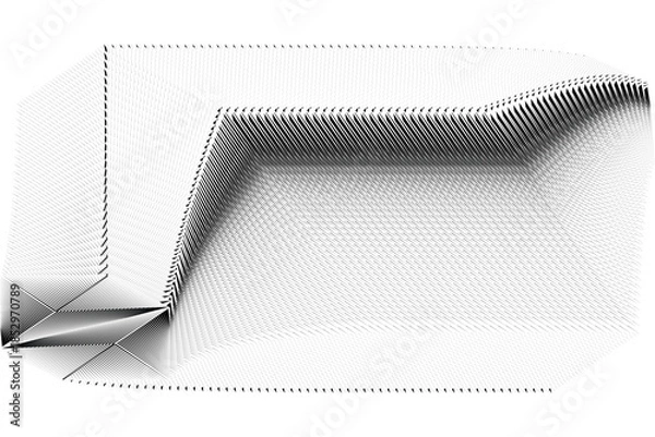 Obraz modern card, banner, poster, flyer, halftone lines background, vector texture