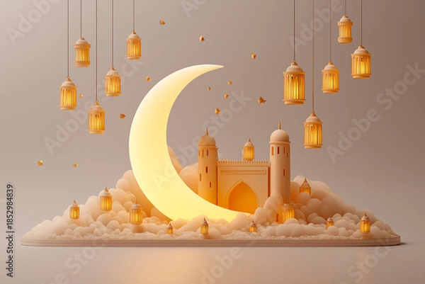 Obraz 3D Ramadan Night Scene