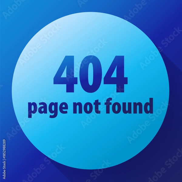 Obraz blue icon 404 error page not found