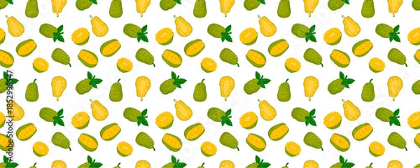 Obraz JACKFRUIT Seamless Pattern - 1