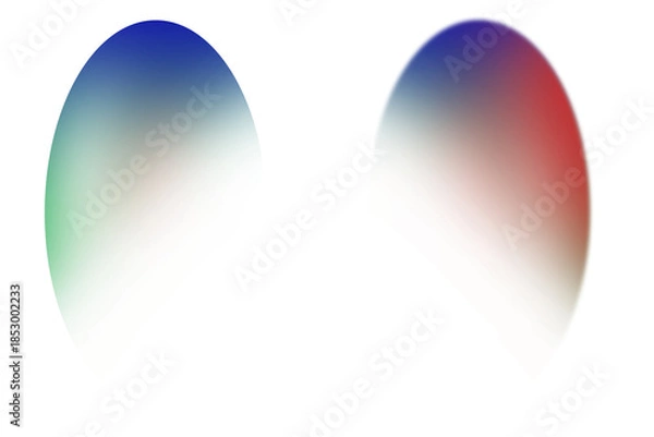 Obraz Abstract Dual Gradient Soft-Focus Ovals