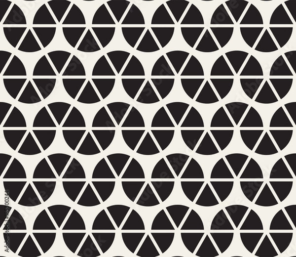 Fototapeta Vector seamless pattern. Modern stylish abstract texture. Repeating geometric tiling from striped elements