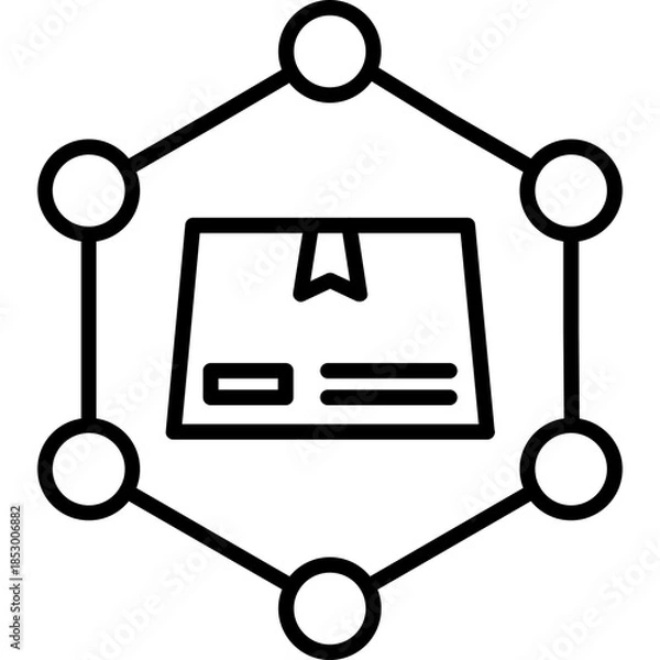 Fototapeta Blockchain Icon